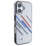 BMW BMHCP16S23HTRAG iPhone 16 6.1" szary/grey hardcase Motosport IML Random Stripes