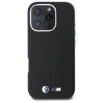 BMW BMHMP16L23PMWK iPhone 16 Pro 6.3" czarny/black hardcase M Smooth Full Wrapped Metal MagSafe