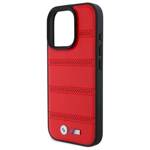 BMW BMHMP16X23PUSPR iPhone 16 Pro Max     6.9" czerwony/red hardcase M Perforated And Stitched Line MagSafe