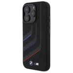 BMW BMHMP16X23SLIK iPhone 16 Pro Max      6.9" czarny/black hardcase Silicone Turning Lines MagSafe