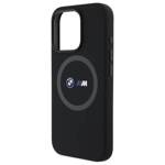 BMW BMHMP16X23SROK iPhone 16 Pro Max      6.9" czarny/black hardcase M Silicone Printed Ring MagSafe