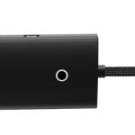 Baseus Lite Series HUB adapter USB-A do 4xUSB-A 3.0 5Gb/s czarny (WKQX030101)