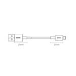 Baseus Superior kabel USB - Lightning 2,4A 0,25 m Biały (CALYS-02)