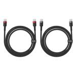 Baseus kabel Cafule Charging Cable USB-C to USB-C 100W 2m 2pcs Red czarny+Grey czarny