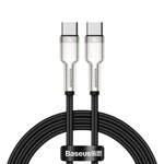 Baseus kabel Cafule Metal PD USB-C - USB-C 1,0 m czarny 100W