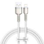 Baseus kabel Cafule Metal USB - Lightning 2,4A 1,0 m biały