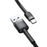 Baseus kabel Cafule USB - USB-C 2,0 m 2A szaro-czarny