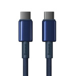 Baseus kabel Tungsten Gold Fast Charging Data Cable Type-C to Type-C 100W 2m niebieski