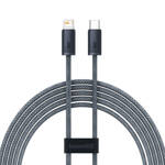 Baseus kabel do iPhone USB Typ C - Lightning 2m, Power Delivery 20W szary (CALD000116)