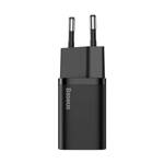 Baseus ładowarka sieciowa Super Si PD 25W 1x USB-C czarna + kabel USB-C - USB-C