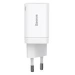 Baseus ładowarka sieciowa Super Si PD 30W 1x USB-C 1x USB biała