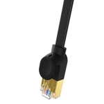 Baseus szybki kabel sieciowy RJ45 cat. 7 10Gbps 0.5m płaski czarny