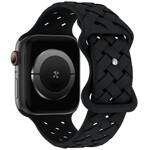 Beline pasek Apple Watch Silicone Woven 42/44/45/49mm czarny /black box