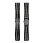 Beline pasek Watch 22mm Metal Honeycomb czarny /black box