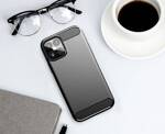 Carbon Case elastyczne etui pokrowiec iPhone 12 mini czarny