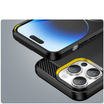 Carbon Case etui iPhone 14 Pro elastyczny żelowy pokrowiec na tył plecki czarny