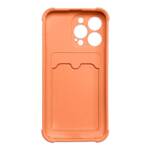 Card Armor Case etui pokrowiec do iPhone 11 Pro portfel na kartę silikonowe pancerne etui Air Bag pomarańczowy
