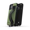 DIESEL HANDSTRAP CASE UTILITY TWILL IPHONE 12 MINI CZARNY/ZIELONY