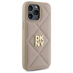 DKNY DKHCP14LPQDSLE iPhone 14 Pro 6.1"    beżowy/beige Quilted Stack Logo