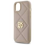 DKNY DKHCP15MPQDSLE iPhone 15 Plus 6.7"   beżowy/beige Quilted Stack Logo