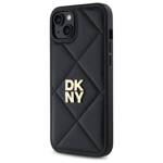 DKNY DKHCP15MPQDSLK iPhone 15 Plus 6.7"   czarny/black Quilted Stack Logo