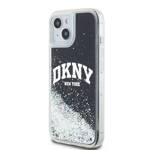 DKNY DKHCP15SLBNAEK iPhone 15 / 14 / 13 6.1" czarny/black hardcase Liquid Glitter Big Logo