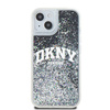 DKNY DKHCP15SLBNAEK iPhone 15 / 14 / 13 6.1" czarny/black hardcase Liquid Glitter Big Logo