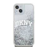 DKNY DKHCP15SLBNAET iPhone 15 / 14 / 13 6.1" biały/white hardcase Liquid Glitter Big Logo