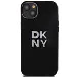 DKNY DKHCP15SSMCBSK iPhone 15 / 14 / 13 6.1" czarny/black hardcase Liquid Silicone Metal Logo