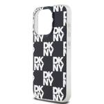 DKNY DKHCP15XHDLCEK iPhone 15 Pro Max 6.7" czarny/black hardcase IML Checkered Mono Pattern