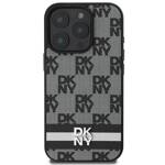 DKNY DKHCP16LPCPTSSK iPhone 16 Pro 6.3"  czarny/black hardcase Checkered Pattern & Printed Stripes