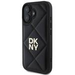 DKNY DKHCP16SPQDSLK iPhone 16 6.1" czarny/black Quilted Stack Logo