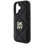 DKNY DKHCP16SPQDSLK iPhone 16 6.1" czarny/black Quilted Stack Logo