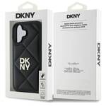 DKNY DKHCP16SPQDSLK iPhone 16 6.1" czarny/black Quilted Stack Logo