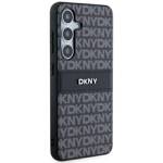 DKNY DKHCS24MPRTHSLK S24+ S926  czarny/black hardcase Leather Mono Stripe & Metal Logo