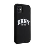 DKNY DKHMN61SNYACH iPhone 11 / Xr 6.1" czarny/black hardcase Liquid Silicone White Printed Logo MagSafe