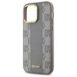 DKNY DKHMP14XPCPVSLE iPhone 14 Pro Max 6.7" beżowy/beige hardcase Leather Checkered Mono Pattern MagSafe