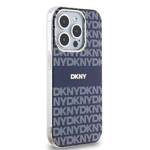 DKNY DKHMP15LHRHSEB iPhone 15 Pro 6.1" niebieski/blue hardcase IML Mono & Stripe MagSafe