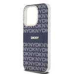 DKNY DKHMP15LHRHSEB iPhone 15 Pro 6.1" niebieski/blue hardcase IML Mono & Stripe MagSafe