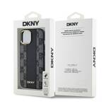 DKNY DKHMP15MPCPVSLK iPhone 15 Plus / 14 Plus 6.7" czarny/black hardcase Leather Checkered Mono Pattern MagSafe