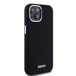 DKNY DKHMP15SSMCHLK iPhone 15 / 14 / 13 6.1" czarny/black hardcase Liquid Silicone Small Metal Logo MagSafe