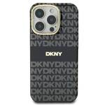 DKNY DKHMP16XHRHSEK iPhone 16 Pro Max 6.9" czarny/black hardcase Repeat Texture Pattern With Stripe