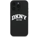 DKNY DKHMP16XSNYACH iPhone 16 Pro Max 6.9" czarny/black hardcase Silicone White Printed Logo MagSafe