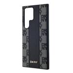 DKNY DKHMS24LPCPVSLK S24 Ultra S928 czarny/black hardcase Leather Checkered Mono Pattern MagSafe