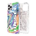 Diesel Clear Case Digital Holographic AOP iPhone 12/12 Pro holograficzny-biały/holographic-white 44315