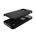 Diesel Moulded Case Premium Leather Wrap iPhone 12 Pro Max czarny/black 42517