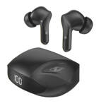 Dudao dokanałowe słuchawki bezprzewodowe TWS Bluetooth 5.2 czarny (U16H-black)