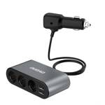 Dudao ładowarka samochodowa 2x USB / 3x rozdzielacz gniazda zapalniczki czarny (R1Pro black)