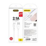 Dudao przewód kabel USB Typ C 2.1A 1m biały (L4T 1m white)