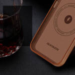 Dux Ducis Naples etui do iPhone 13 Pro skórzany pokrowiec (kompatybilny z MagSafe) brązowy